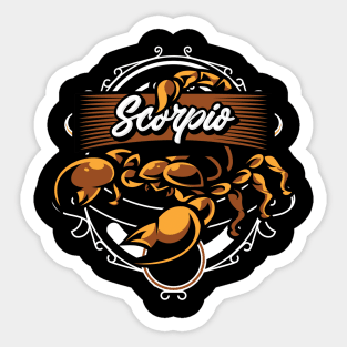 Zodiac SCORPIO Frame Series Sticker